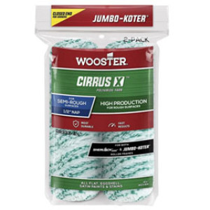 WOOSTER RR333 4-1/2" X 1/2" JUMBO-KOTER CIRRUS X CLOSED-END POLYAMIDE 2-PACK