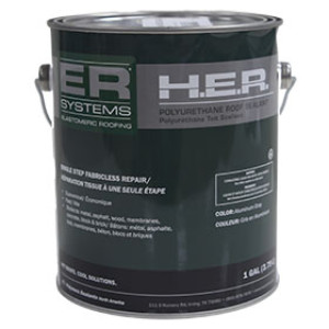 GACO URETHER22G4 1GAL PAIL HER ALUMINIUM GRAY POLYURETHANE ROOF SEALANT
