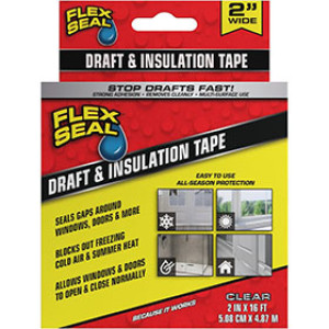 FLEX SEAL DFSCLR0216 2" X16' DRAFT & INSULATION TAPE CLEAR
