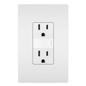RADIANT NTL885TRWCC6 15A TAMPER-RESISTANT WITH NIGHTLIGHT WHITE