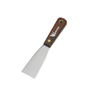WARNER TOOL 608 1-1/2" FLEXIBLE PUTTY KNIFE CARBON STEEL ROSEWOOD HANDLE