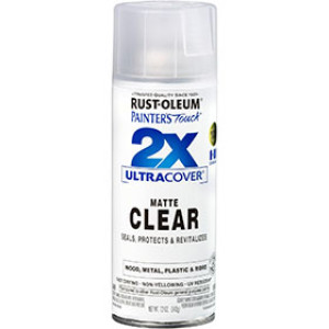RUST-OLEUM 2X PAINTER'S TOUCH 334022 ULTRA COVER ENAMEL MATTE CLEAR