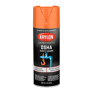 KRYLON K02410777 2410 12 OZ OSHA SAFETY ORANGE SPRAY PAINT