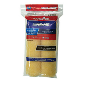 WOOSTER RR301 6-1/2" X 1/2" JUMBO-KOTER SUPER/FAB KNIT ROLLER COVER 2-PACK