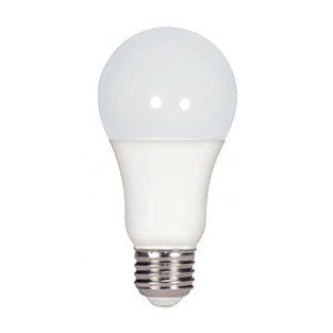 SATCO S28790 15.5W A19 LED BULB MED BASE 120V 5000K 4-PACK 220' BEAM SPREAD