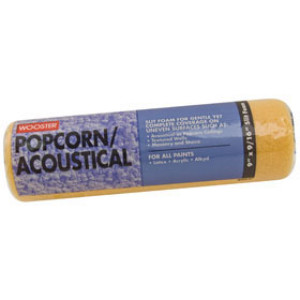 WOOSTER R234 9" POPCORN & ACOUSTICAL LINT-FREE MULTI-SLIT FOAM ROLLER COVER