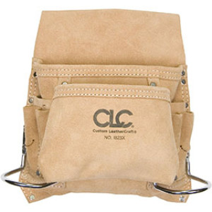 CLC I823X 8 POCKET HEAVY DUTY CARPENTER'S NAIL / TOOL BAG