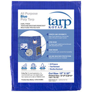 KOTAP AMERICA LTD TRA-1530 15' X 30' BLUE ALL PURPOSE TUFF TARPAULIN