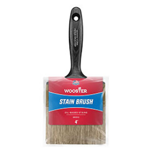 WOOSTER 4052 4" OIL STAIN WHITE CHINA BRISTLE FLAT BEAVERTAIL PAINT BRUSH