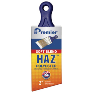17635 HAZ 2" SHORT ANGLE SASH POLYESTER BRUSH WITH SOFT GRIP HANDLE