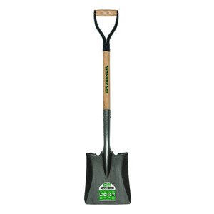 SEYMOUR 49142 SQUARE POINT SHOVEL 43" WOOD HANDLE STEEL D-GRIP