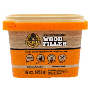 GORILLA GLUE 119452 16 OZ HIGH PERFORMANCE WOOD FILLER NATURAL FINISH