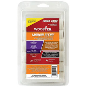 WOOSTER RR504 4-1/2" X 1/4" JUMBO-KOTER MOHAIR & POLYESTER BLEND ROLLER 10PACK