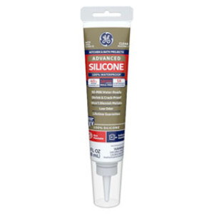 GE 286 2812563 2.8 OZ ALMOND ADVANCED SILICONE II KITCHEN & BATH SEALANT