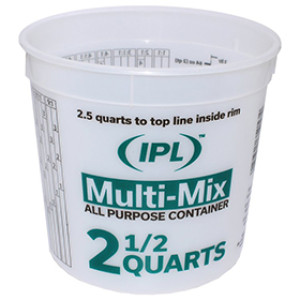 IPL 1044481 CLEAR 2.5 QUART MULTI-MIX ALL PURPOSE CONTAINER
