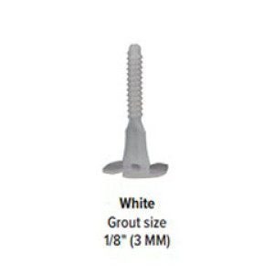 PEARL ABRASIVE TPLS50018 1/8" 3MM WHITE SPACER SCREW 100-PACK