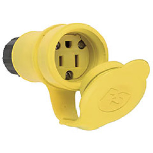 PASS & SEYMOUR  PS15W47CCV3 15A 125V STRAIGHT BLADE WATERTIGHT CONNECTOR