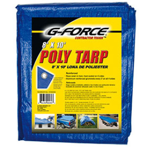 G-FORCE 90080 8' X 10' BLUE ALL PURPOSE TUFF TARPAULIN