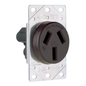 PASS & SEYMOUR  3890CC6 50A 125/250V 3P 3W CC FLUSH OUTLET