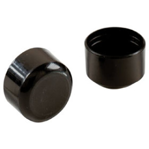 SHEPHERD 9113 3/4" ROUND BLACK PLASTIC LEG TIPS (4CD)