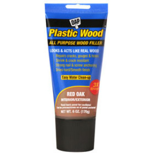 DAP 00583 PLASTIC WOOD 6 OZ SQUEEZE TUBE RED OAK LATEX FILLER