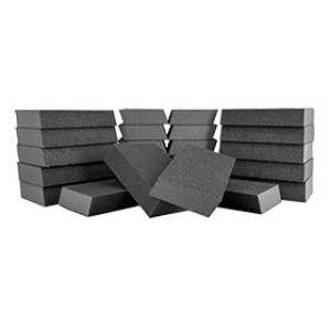 VIRGINIA ABRASIVES B1107 5" X 3" X 1" FINE/MED D-A CORNER SPONGE 24PK