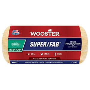 WOOSTER R241 7" X 3/4" SUPER/FAB GOLDEN YELLOW KNIT ROLLER COVER