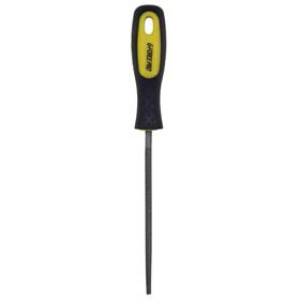 G-FORCE 21756 6" ROUND BASTARD FILE ERGO RUBBER GRIP HANDLE