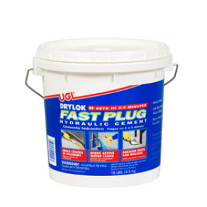 UGL DRYLOK 830579 10 LB FAST PLUG HYDRAULIC CEMENT FAST SETTING 3-5 MIN