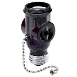 PASS & SEYMOUR  1406CC10 PULL CHAIN CURRENT TAP BLACK