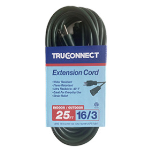 MR BRANDS 32518 25' 16/3 TRUCONNECT GREEN OUTDOOR EXTENSION CORD