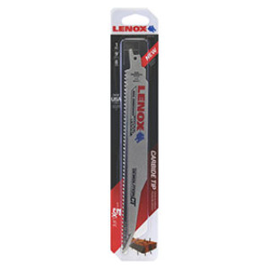 LENOX 1832143 956RCT 9" X 1" 6 TPI DEMOLITION CARBIDE TIP RECIP SAW BLADE 1PK