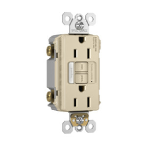 RADIANT 1597NTLTRLACCD4 15A GFCI/NTL SELF TEST OUTLET LIGHT ALMOND