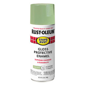 RUST-OLEUM STOPS RUST 365146 12OZ PROTECTIVE ENAMEL GLOSS LAUREL GREEN SPRAY