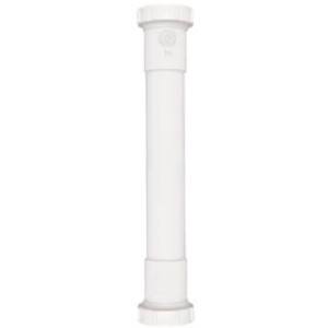 PLUMB PAK PP55-12W EXTENSION TUBE SLIP JOINT 1 1/2" X 12" WHITE PLASTIC
