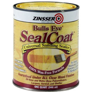 ZINSSER BULLS EYE 854 SEAL COAT UNIVERSAL SANDING SEALER 100% WAX-FREE SHELLAC