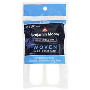 BENJAMIN MOORE U66300-018 4" X 1/4" WOVEN MINI ROLLER COVERS 2PK USA