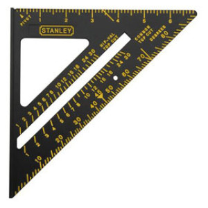 STANLEY 46-071 6-7/8" X 10-1/4" PREMIUM ALUMINUM QUICK SQUARE LAYOUT TOOL