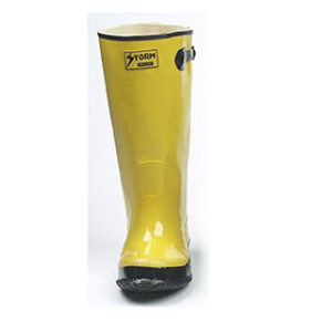 JOHNSON WILSHIRE 70014 SZ-14 WATERPROOF YELLOW SLUSH BOOTS