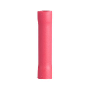 GARDNER BENDER 20-121 BUTT SPLICE #22-#18 AWG VINYL INSULATED RED 22PCS/CLAM