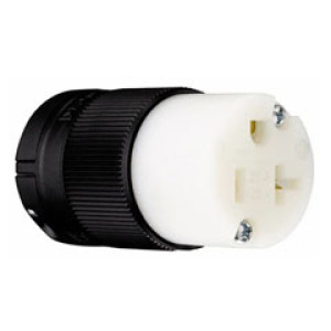 PASS & SEYMOUR  PS520CCLBCCV4 20A 125V 3W CC CLAMPLOCK STRAIGHT BLADE CONNECTR