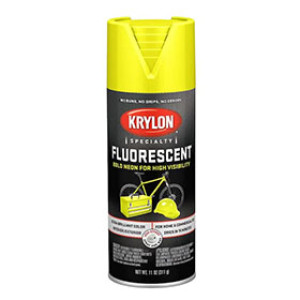 KRYLON K03104888 3104 11 OZ FLUORESCENT LEMON-YELLOW SPRAY PAINT IN / OUTDOOR