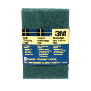 3M 10113NA FINAL STRIPPING PADS 0 FINE 3-3/4" X 6" X 5/16" 2 PACK
