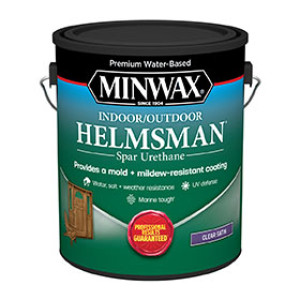 MINWAX 640520000 HELMSMAN CLEAR SATIN WATER BASED SPAR URETHANE