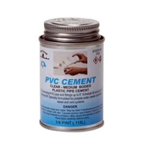 BLACK SWAN 07030 4 OZ CAN PVC SOLVENT CEMENT MEDIUM BODIED D-2564