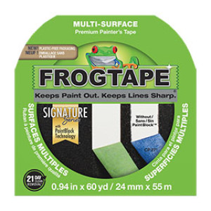 FROG TAPE 106099 24MM X 55M MULTI SURFACE GREEN PAINTERS TAPE 1" WIDE