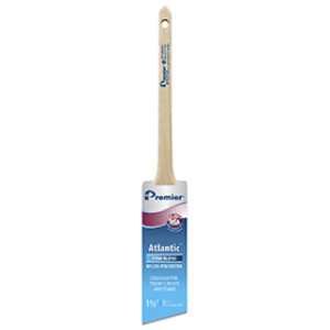 PREMIER 17321 ATLANTIC 1-1/2" THIN ANGLE FIRM NYLON/POLY SASH BRUSH USA