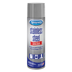 SPRAYWAY SW148R 15 OZ WATER-BASED STAINLESS STEEL SPRAY CLEANER