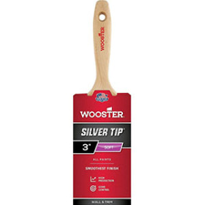 WOOSTER 5222 3" SILVER TIP SOFT CT POLYESTER FLAT BEAVERTAIL PAINT BRUSH