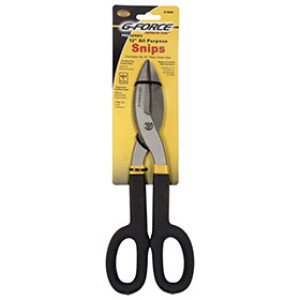 G-FORCE 21924 12" TIN SNIPS ERGO GRIP HANDLE